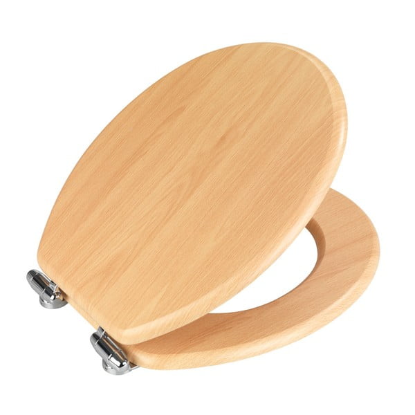 Capac WC din lemn Wenko Beech Nature, 43 x 37 cm-image-2