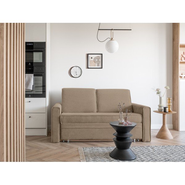 Canapea bej extensibilă 168 cm Lucky Lucy – Miuform-image-1