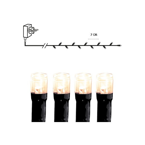 Șirag luminos cu LED-uri Star Trading Crispy Ice, lungime 25,6 m