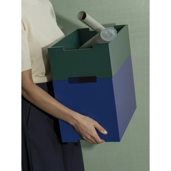 Cutie de depozitare albastră 25x39x27 cm Kasane L – Blomus-image-1