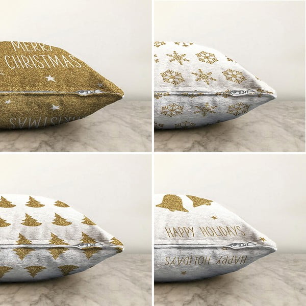 Set 4 fețe de pernă Minimalist Cushion Covers Christmas Vibes, 55 x 55 cm-image-1