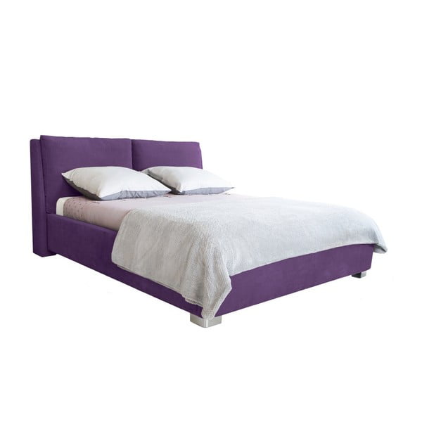 Pat dublu Mazzini Beds Vicky, 180 x 200 cm, violet