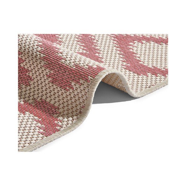 Covor adecvat pentru exterior NORTHRUGS Kalora, 140 x 200 cm, roșu - crem-image-3
