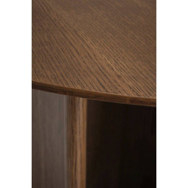 Masă de dining rotundă cu aspect de lemn de stejar ø 120 cm Trillving – Ellos Home-image-3