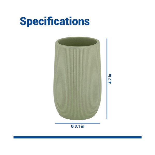 Suport pentru periuța de dinți verde din ceramică Fablo – Wenko-image-3
