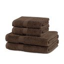 Prosoape de baie maro 4 buc. din bumbac frotir Marina – DecoKing