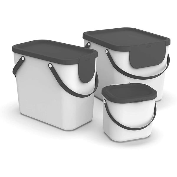 Container alb pentru deșeuri compostabile 6 L Albula - Rotho-image-3