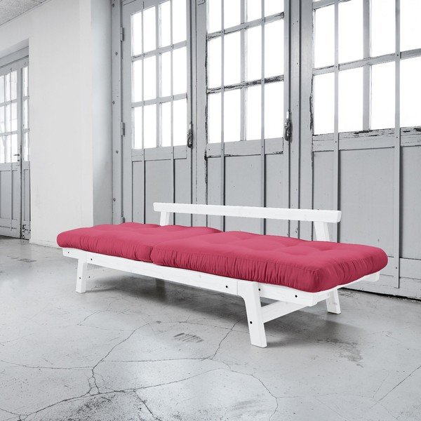  Canapea extensibilă Karup Step White/Magenta-image-3