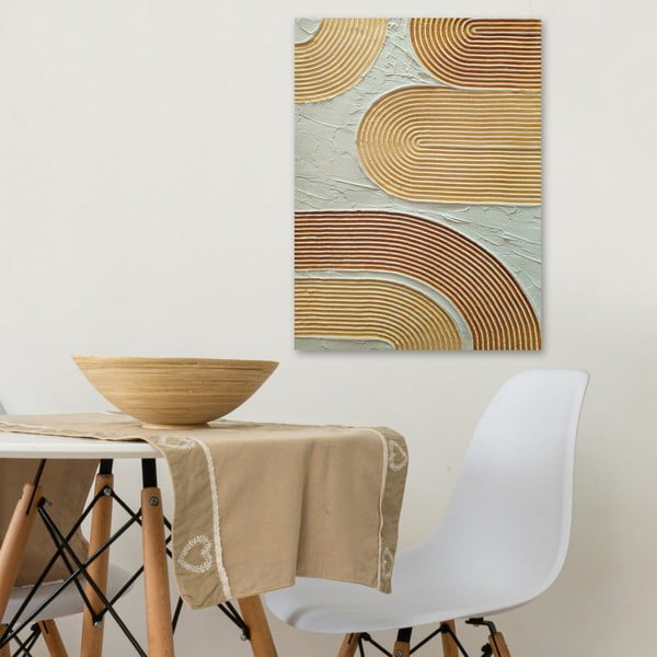 Tablou pictat manual 50x70 cm 3D Canvas – Wallity-image-1