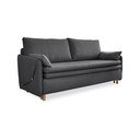 Canapea gri închis extensibilă 207 cm Simon – Miuform