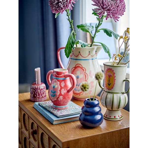 Vază bej din gresie pictată manual (înălțime 21 cm) Odina – Bloomingville-image-3