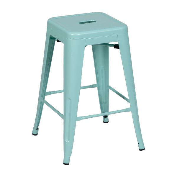 Set de scaune de bar turcoaz 2 buc. din metal (înălțime șezut 61 cm) – Ixia