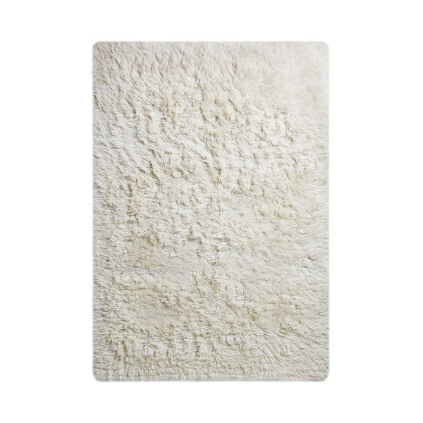 Covor alb din lână 160x230 cm Dala – MADE