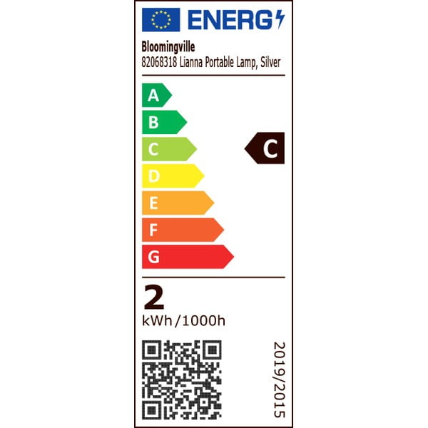 Veioză argintie LED cu abajur din metal (înălțime 28 cm) Lianna – Bloomingville-image-4
