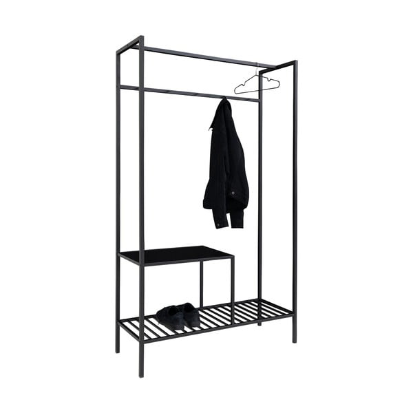 Dulap multifuncțional cu 2 rafturi House Nordic Vita, 170 x 101 cm, negru-image-2