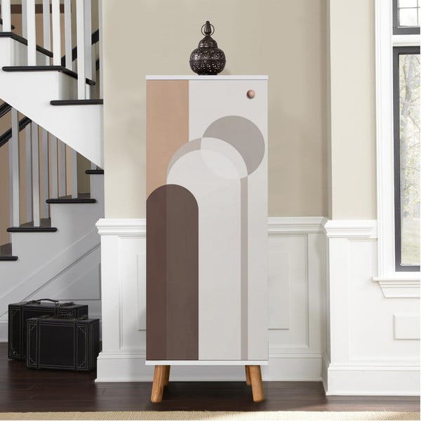 Dulap alb 50x135 cm Vegas – Kalune Design-image-4