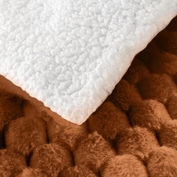 Pătură maro deschis din micropluș/cocolino 220x240 cm Frosty – douceur d'intérieur-image-4