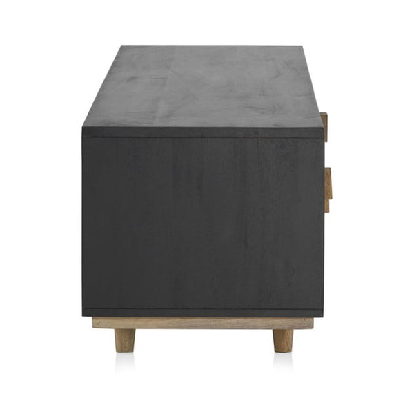 Comodă TV negru/natural din lemn de mango 150x40 cm Mango – Geese-image-3