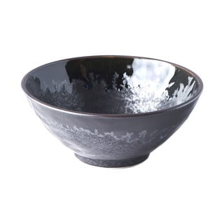 Bol din ceramică pentru udon / tăiței japonezi MIJ Matt, ø 20 cm, negru