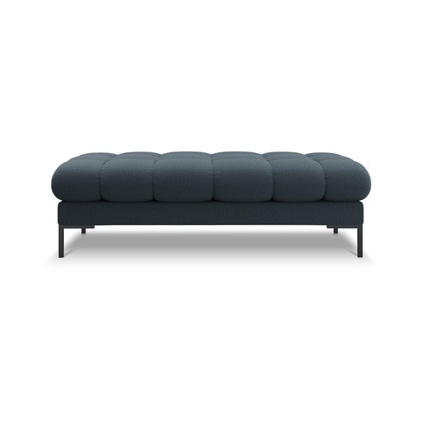 Bancă tapițată Cosmopolitan Design Bali, 133 cm, albastru închis-image-3