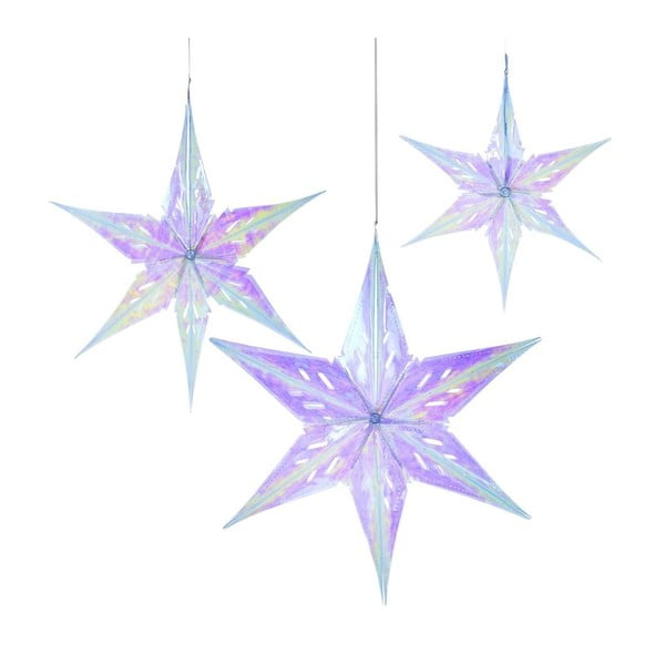 Set 3 decorațiuni din hârtie Talking Tables Stars