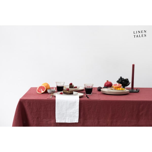 Față de masă din in 140x250 cm Marsala – Linen Tales-image-3