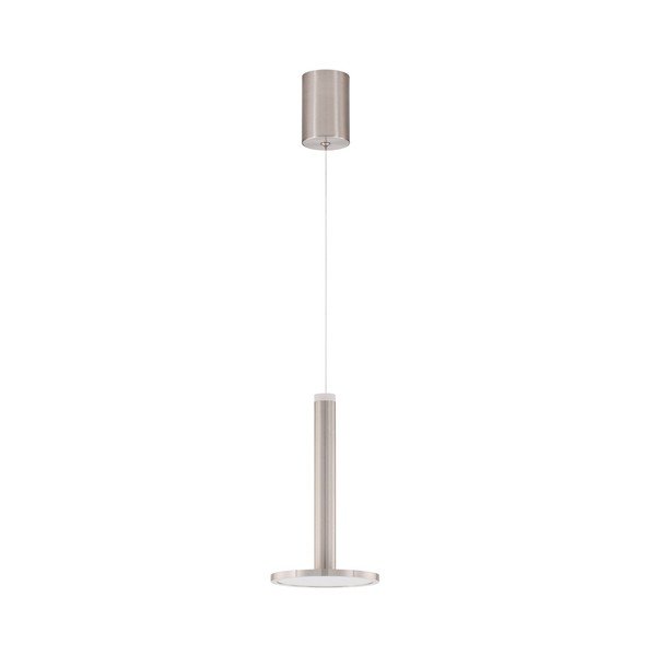 Lustră argintiu-mat LED din metal ø 15 cm Palencia – Nova Luce