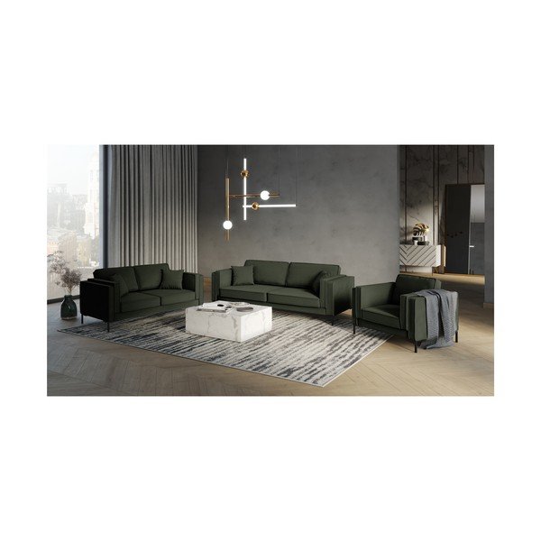 Canapea Milo Casa Attilio, 230 cm, verde închis-image-4
