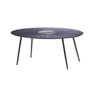 Masă de grădină cu blat din artwood și gresie Bonami Selection Marienlist, 115 x 190 cm, negru