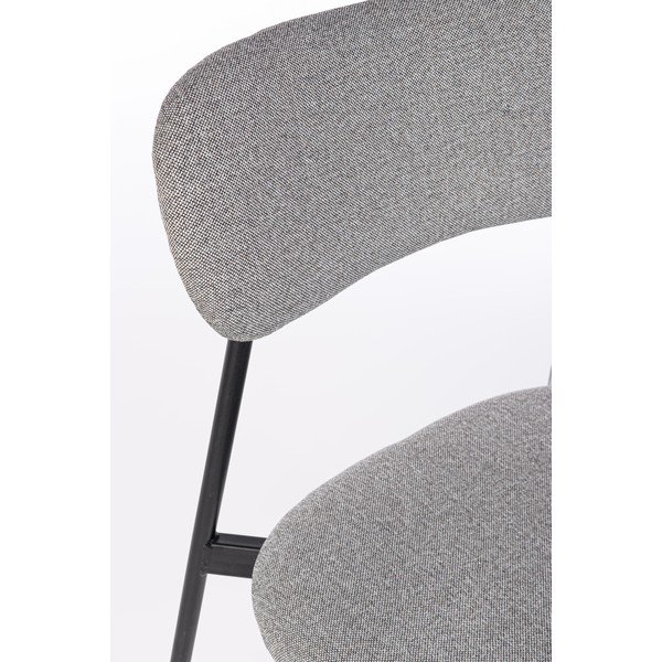 Scaun de dining gri tapițat Inka – Yes Everyday-image-1