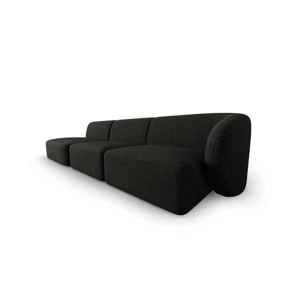 Canapea neagră 302 cm Shane – Micadoni Home-image-1