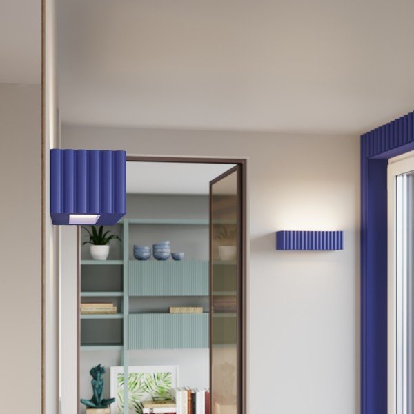 Aplică de perete albastră din ceramică Rivena – Sollux-image-2