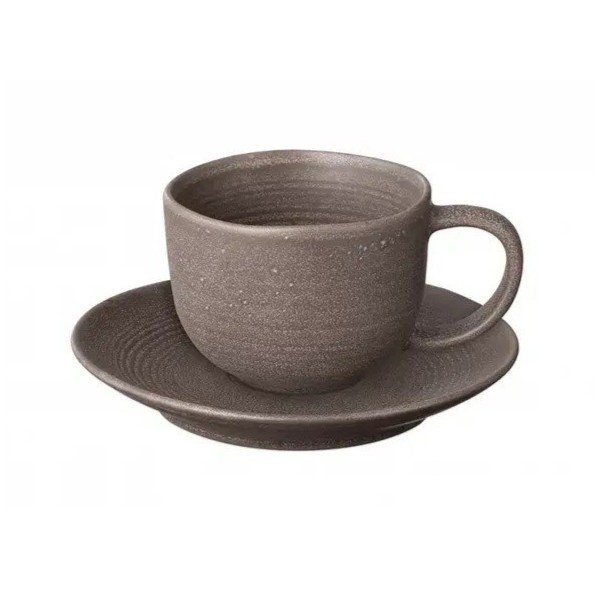 Cești maro închis 2 buc. din ceramică 190 ml Kumi – Blomus