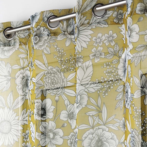 Perdea galben ocru 140x280 cm Milady – douceur d'intérieur-image-1