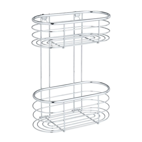 Raft de duș Wenko Trestina, 26 x 35 cm, argintiu-image-2