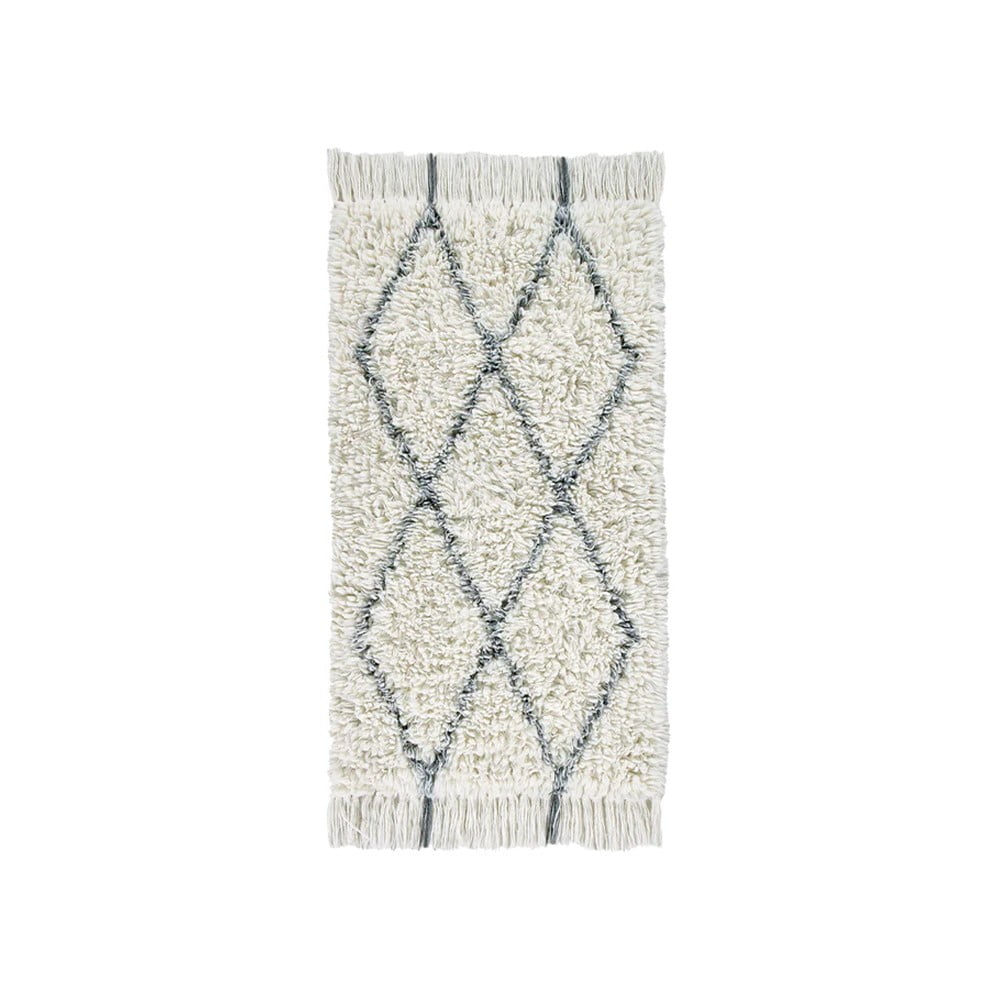 Covor crem lavabil/țesut manual din lână 80x140 cm Berber Soul – Lorena Canals
