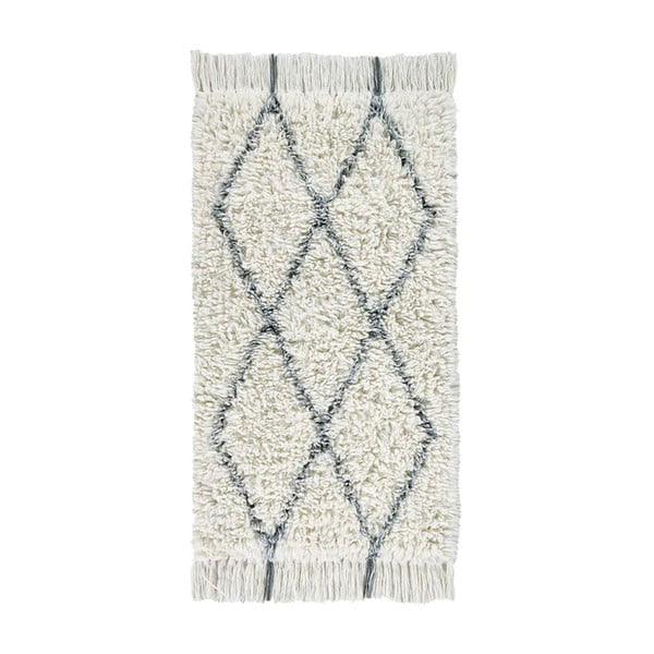 Covor crem lavabil/țesut manual din lână 80x140 cm Berber Soul – Lorena Canals