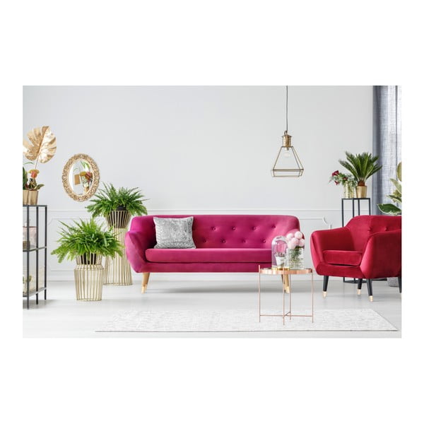 Canapea cu 3 locuri Mazzini Sofas Amelie, roz-image-4