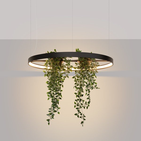 Lustră neagră LED din aluminiu ø 78 cm RIO – Thoro-image-1
