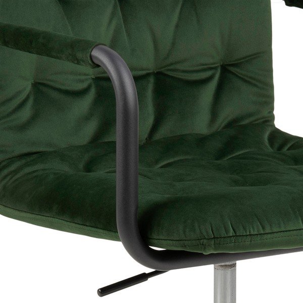 Scaun de birou cu suprafață de catifea Actona Wendy, verde-image-1