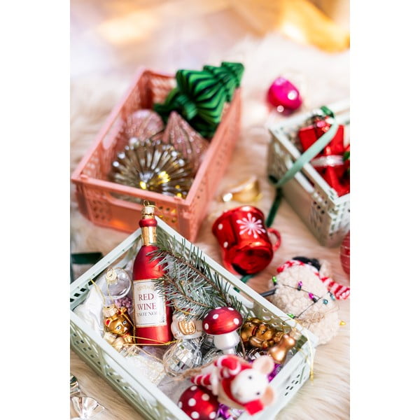 Ornamente de Crăciun 4 buc. din sticlă Mushroom – Sass & Belle-image-4