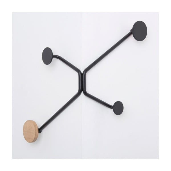 Cuier de perete Gazzda Hook, colț exterior, negru-image-2