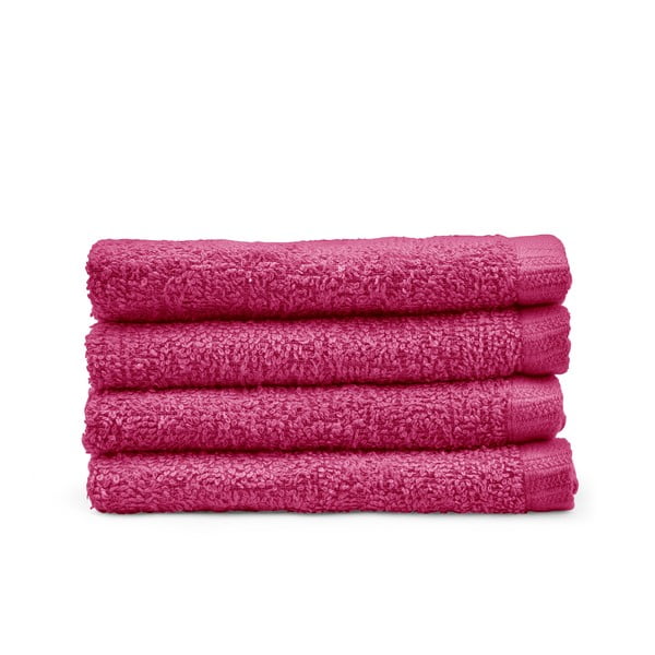 Prosoape roz-închis 4 buc. din bumbac cu uscare rapidă 30x30 cm Quick Dry – Catherine Lansfield
