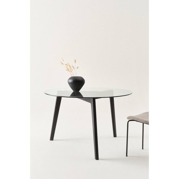 Masă de dining rotundă din lemn de stejar ø 120 cm Malevik – Jotex-image-1