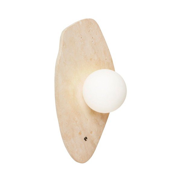 Aplică de perete bej din piatră ø 10 cm Hilde – Opviq lights-image-4