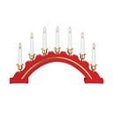 Decorațiune luminoasă roșie/aurie  cu model de Crăciun Celine – Markslöjd