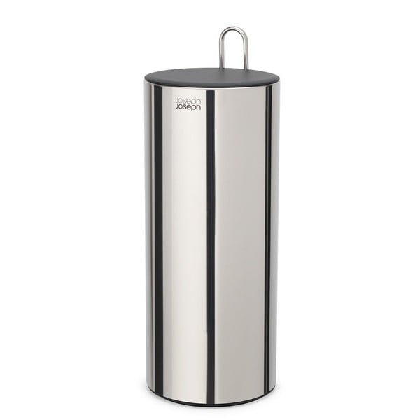 Suport pentru hârtie igienică argintiu din metal Luxe – Joseph Joseph