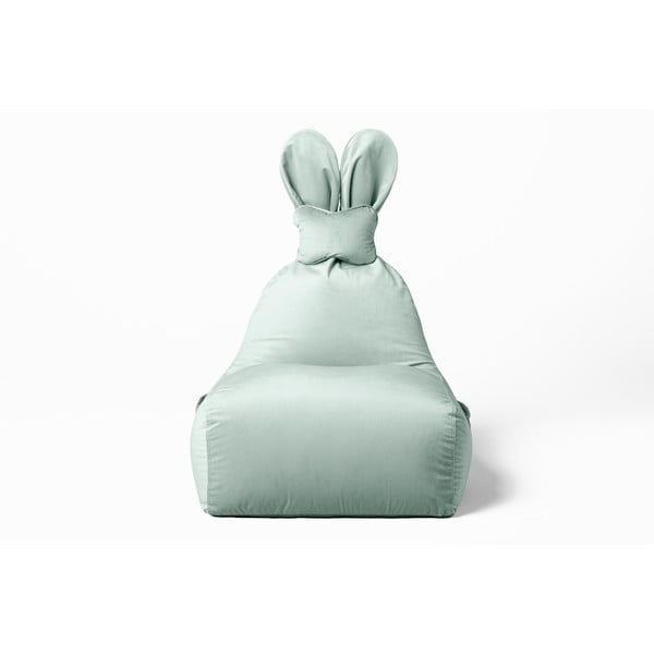 Fotoliu puf pentru copii verde mentă Funny Bunny – The Brooklyn Kids-image-2