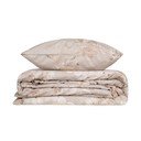 Lenjerie de pat bej din bumbac pentru pat dublu/extinsă cu cearceaf inclus 200x220 cm Elena – Mijolnir