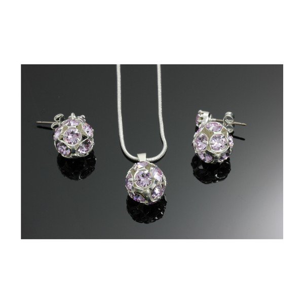 Set colier și cercei cu cristale Swarovski® Yasmine-image-2